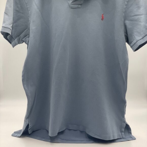 Polo Ralph Lauren Men's Blue with Salmon Logo, Large - Picture 2 of 2